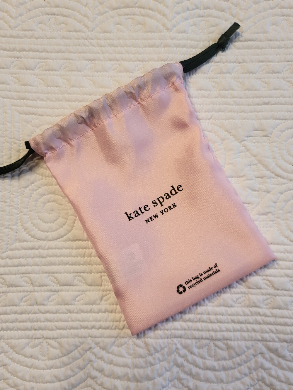 Kate Spade New York Pink Satin Dustbag NWOT